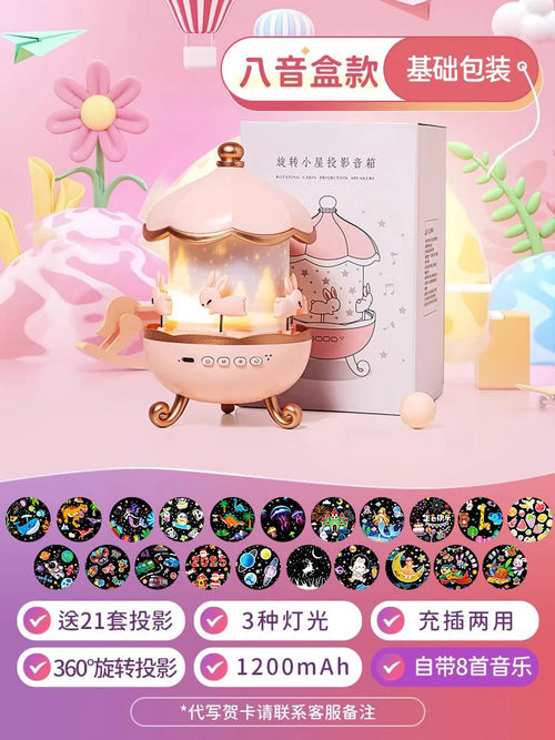Fire Baby Night Light Projector – Starry Sky & Music