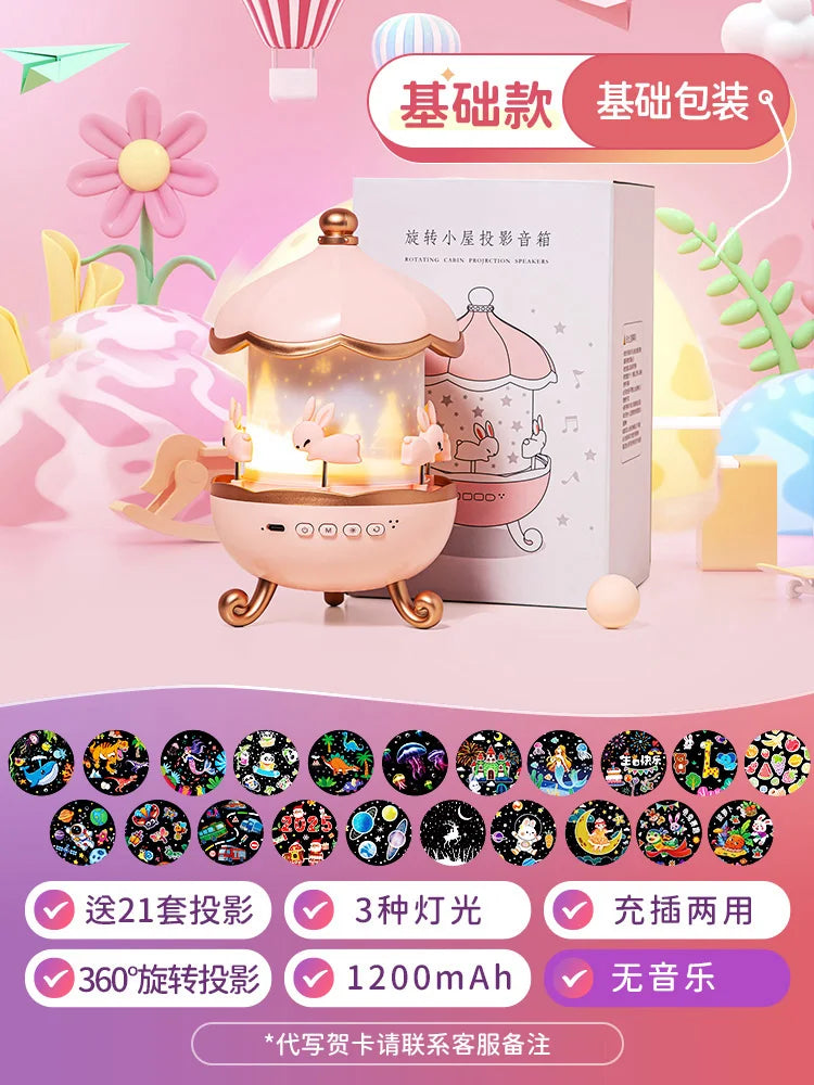 Fire Baby Night Light Projector – Starry Sky & Music
