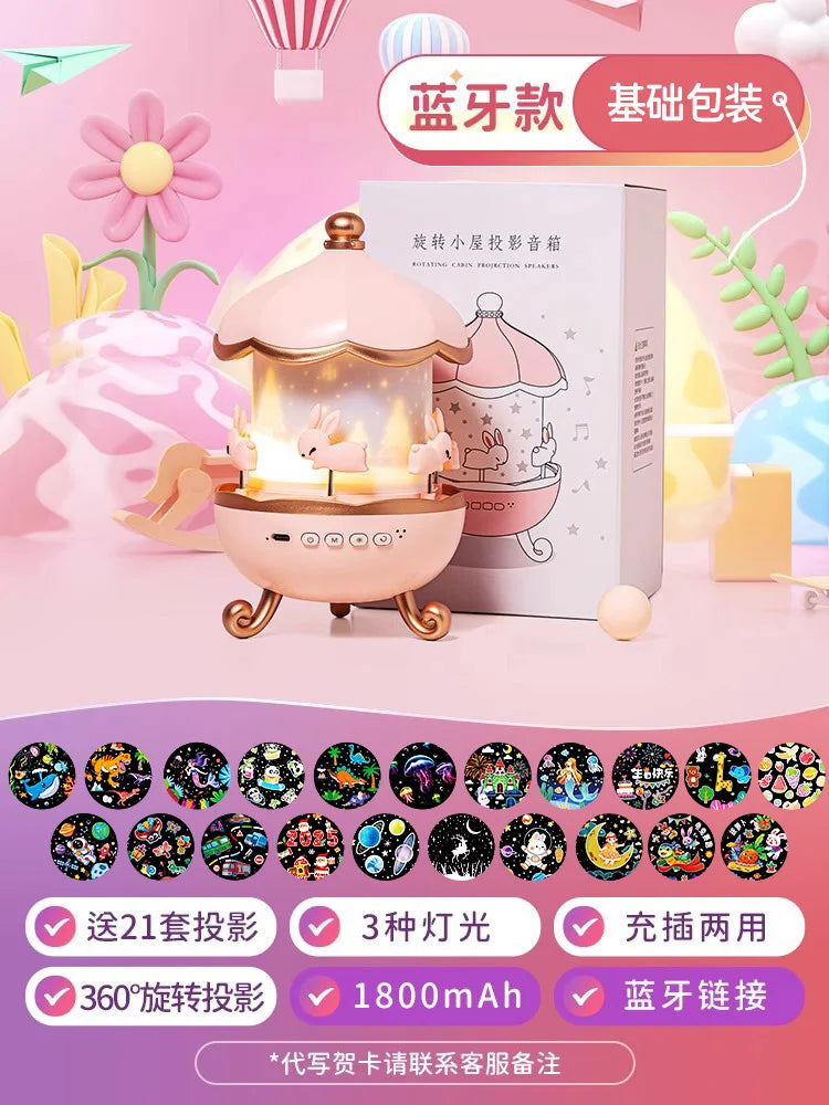 Fire Baby Night Light Projector – Starry Sky & Music