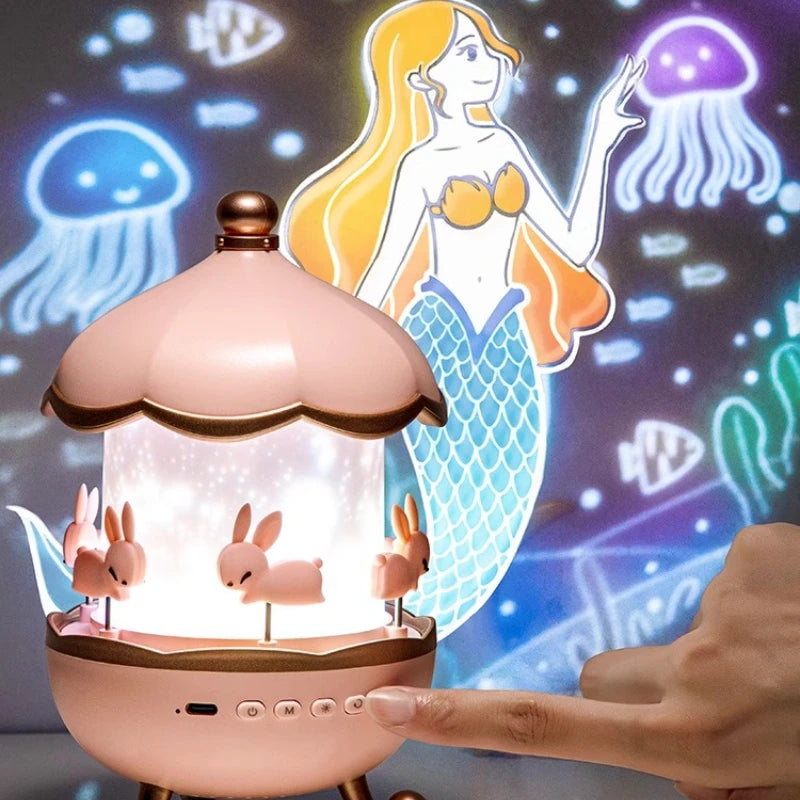 Fire Baby Night Light Projector – Starry Sky & Music