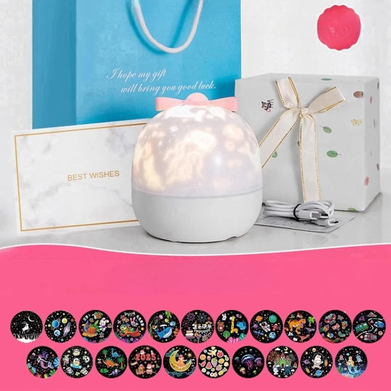 Fire Baby Night Light Projector – Starry Sky & Music