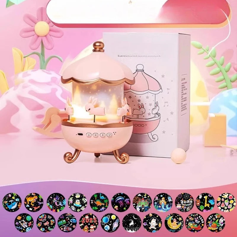 Fire Baby Night Light Projector – Starry Sky & Music