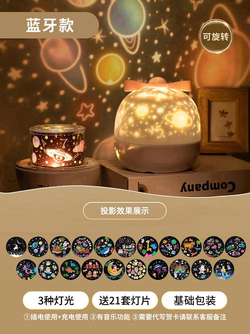 Fire Baby Night Light Projector – Starry Sky & Music