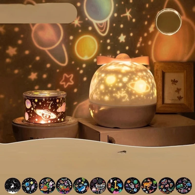 Fire Baby Night Light Projector – Starry Sky & Music